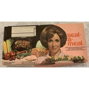 Vintage Daisy Kmart Seal A Meal SAM-1 Model5000 1970s Works Funnel Recipe Book